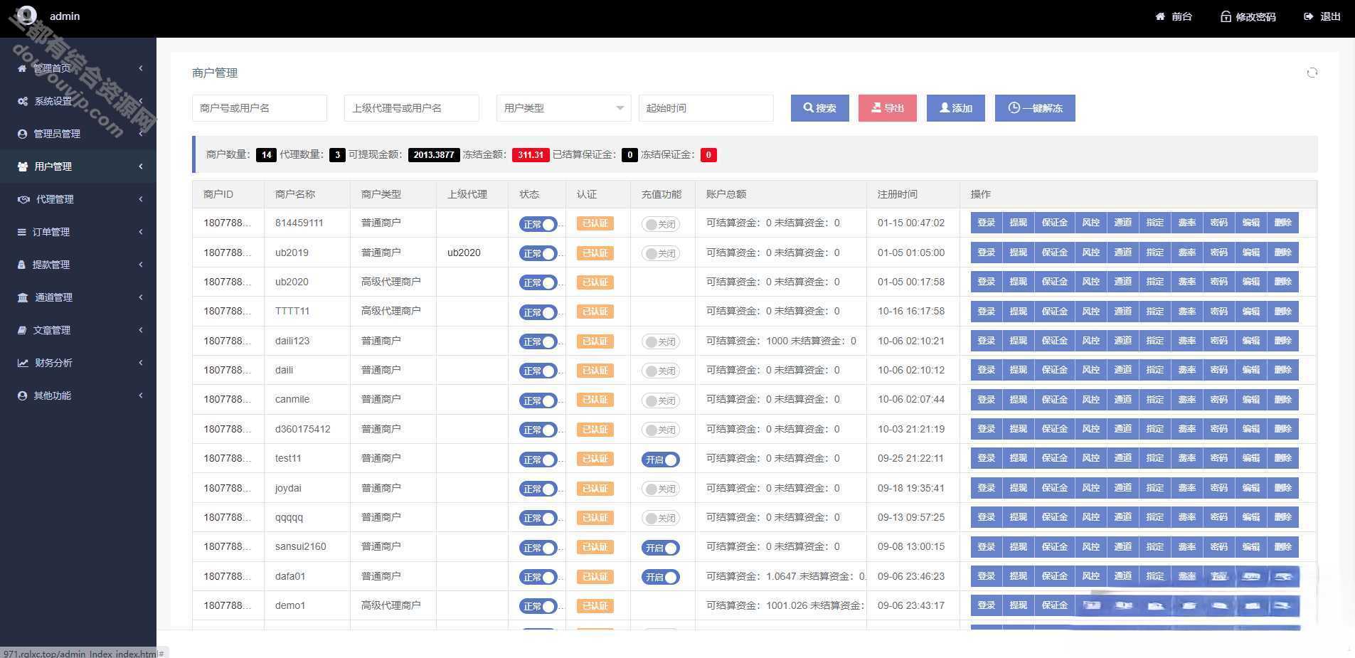 聚合付出系统二开修复版本-完善上线运营版本-第三方付出系统/代付系统7081 作者:逐日更新 帖子ID:156 代付,付出系统,源码,域名,API