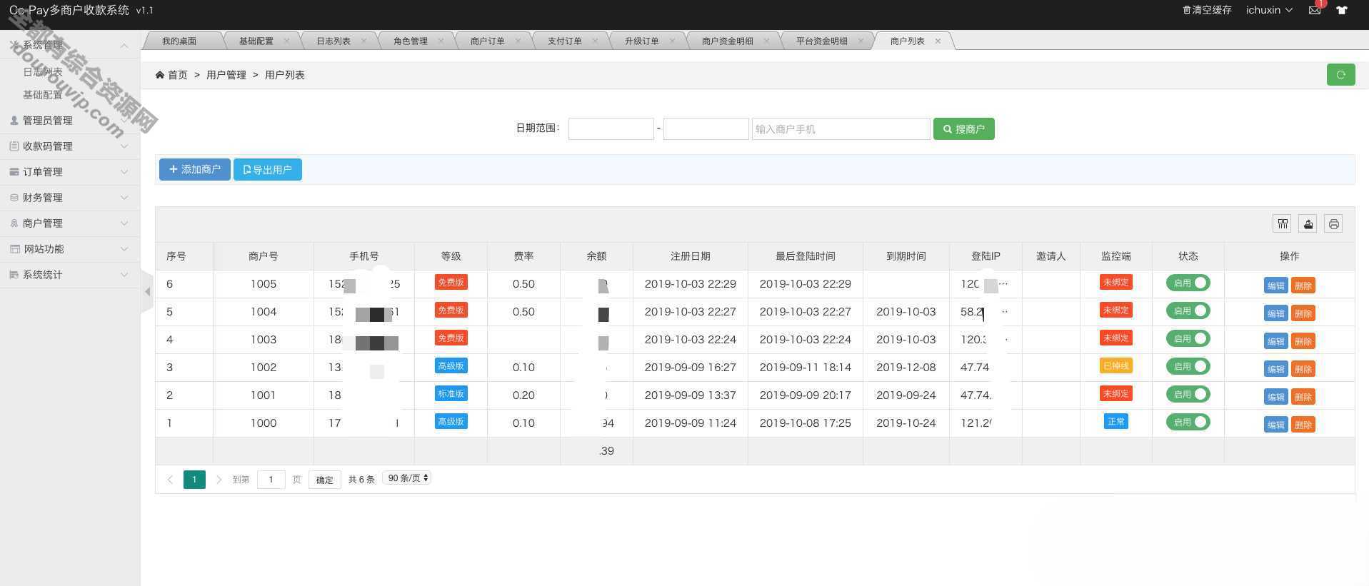 一款CcPay小我多商户收款码-付出系统源码-支持免费下载3655 作者:逐日更新 帖子ID:215 付出系统,免费下载,收款码,源码