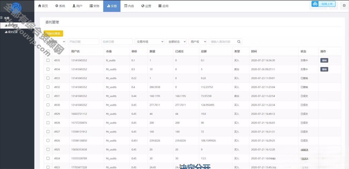 一款FORTAI区块买卖中心/FT-TOKEN-支持免下载914 作者:逐日更新 帖子ID:341 区块买卖,免费源码,区块链源码,区块买卖中心