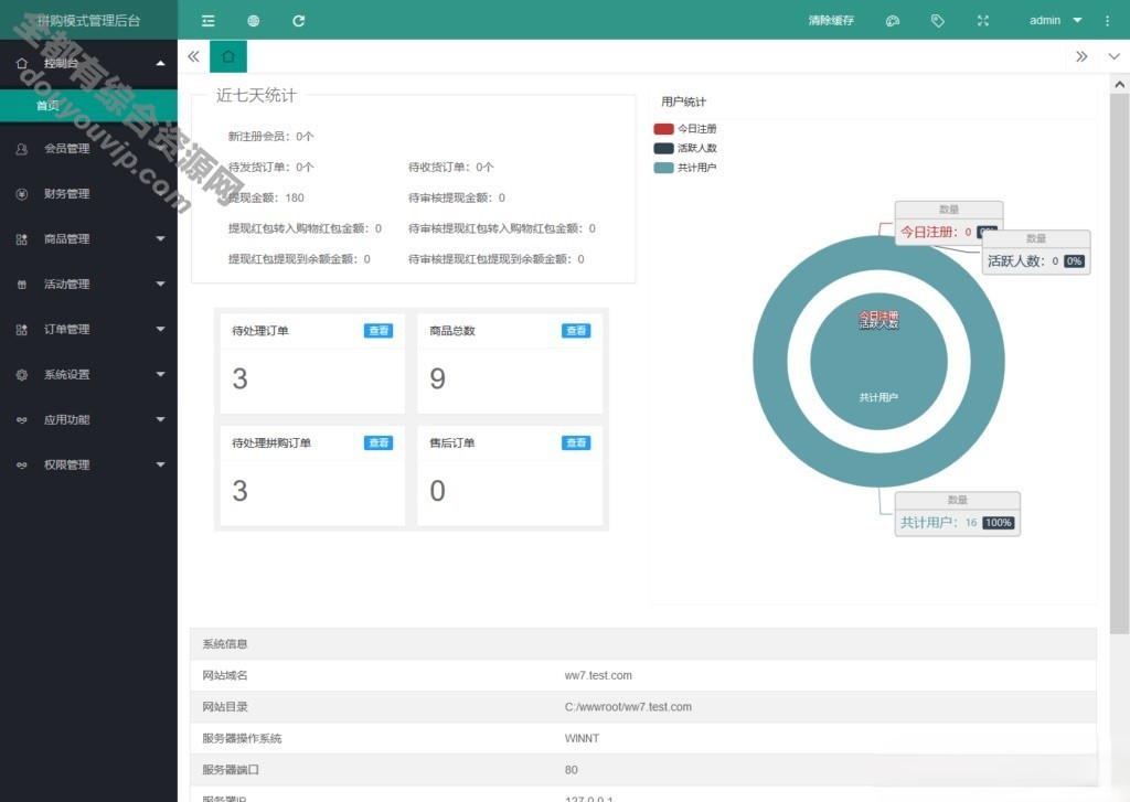 [可对接公众号]很是棒的一款PHP拼团拼购h5单商户商城源码4188 作者:逐日更新 帖子ID:1166 域名