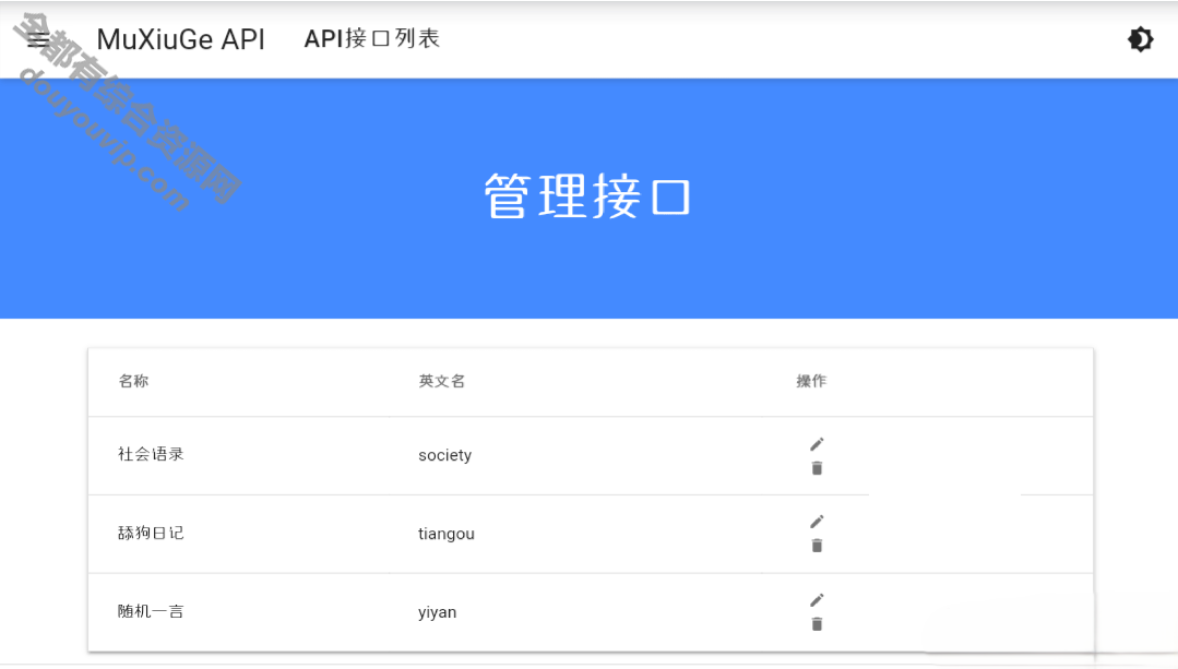 分享一个基于MDUI的API治理系统2307 作者:逐日更新 帖子ID:2259 API,治理系统,HTML