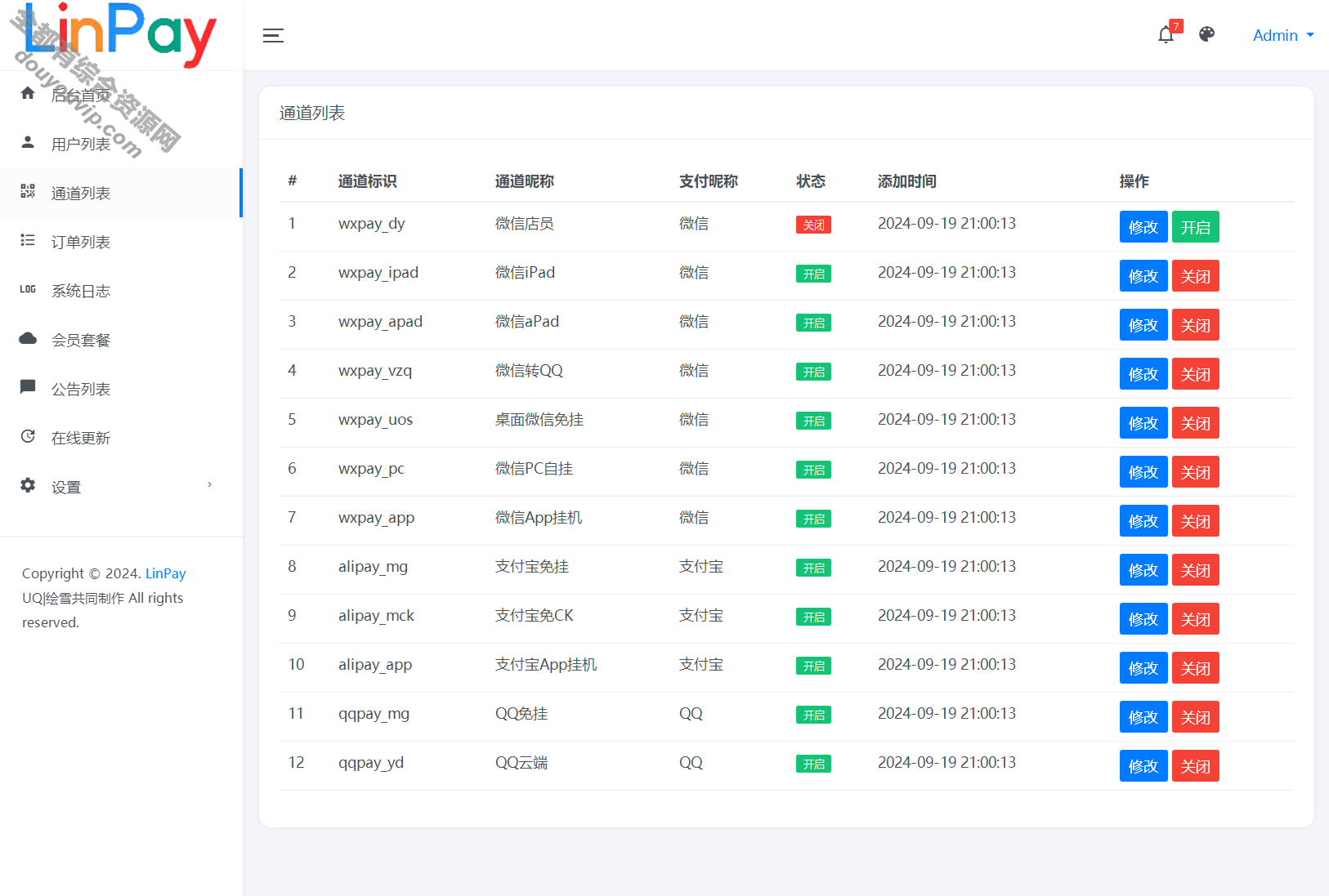 最新免签付出系统源码  LinPay码付出免授权版本7022 作者:逐日更新 帖子ID:2846 免签,付出系统,源代码