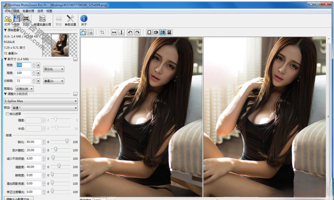 图像无损放大工具 PhotoZoom V8.0.6专业版2569 作者:逐日更新 帖子ID:3027 治理系统