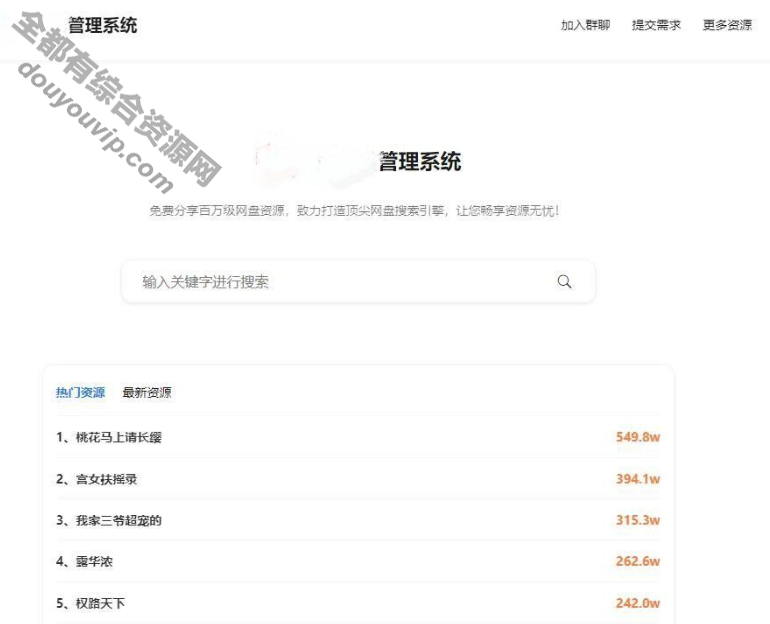 搜剧平台源码 支持一键转存他人链接6806 作者:逐日更新 帖子ID:3602 小法式,微信
