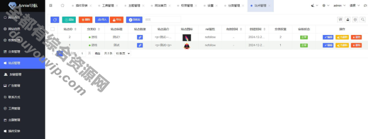 开源Annie导航2.0 免授权 新增加多个模版787 作者:逐日更新 帖子ID:3679 模版